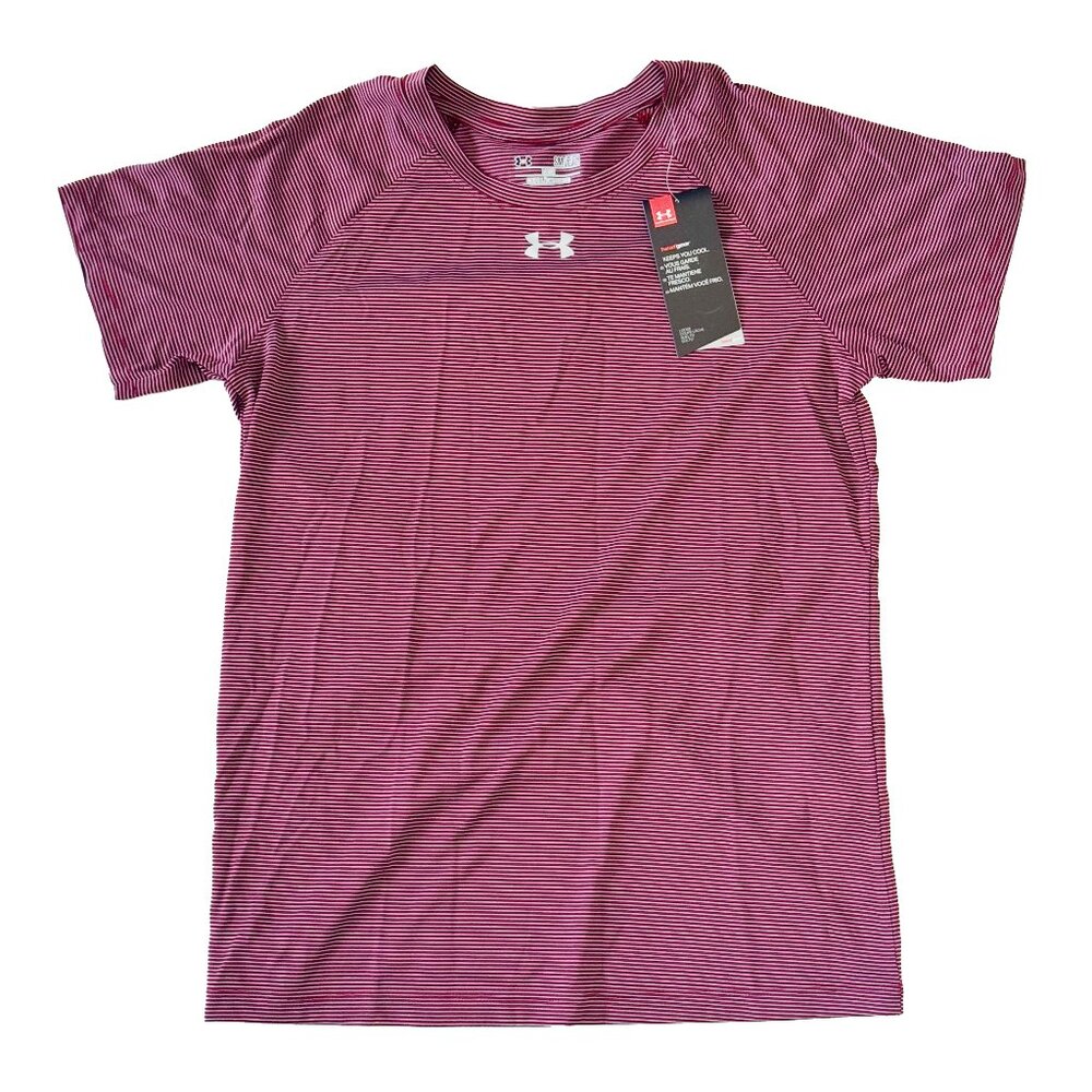 Under Armour HeatGear Women’s Striped Tee – NWT – Size Small